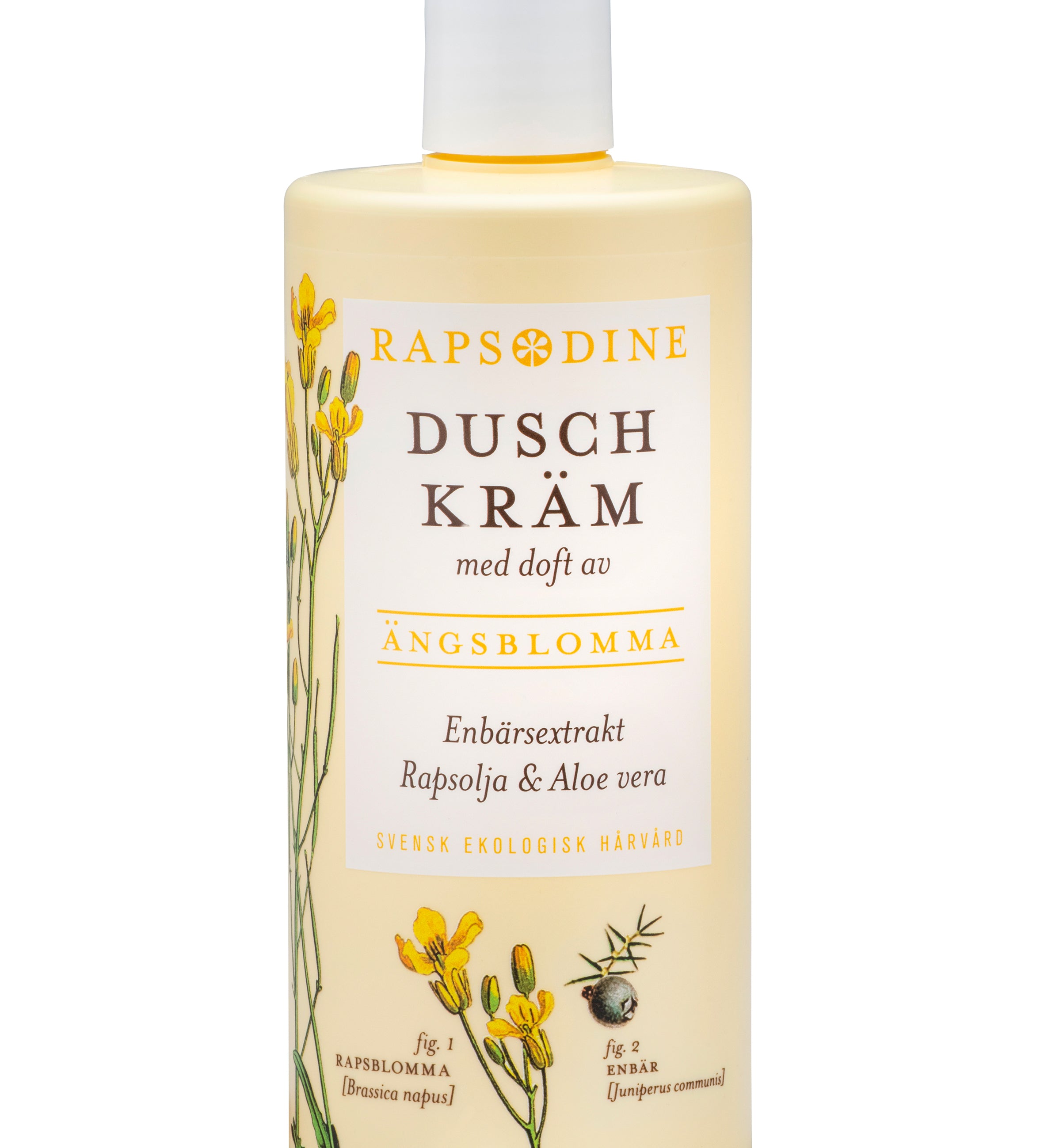 Svensk, ekologisk duschkräm, 500 ml från Rapsodine