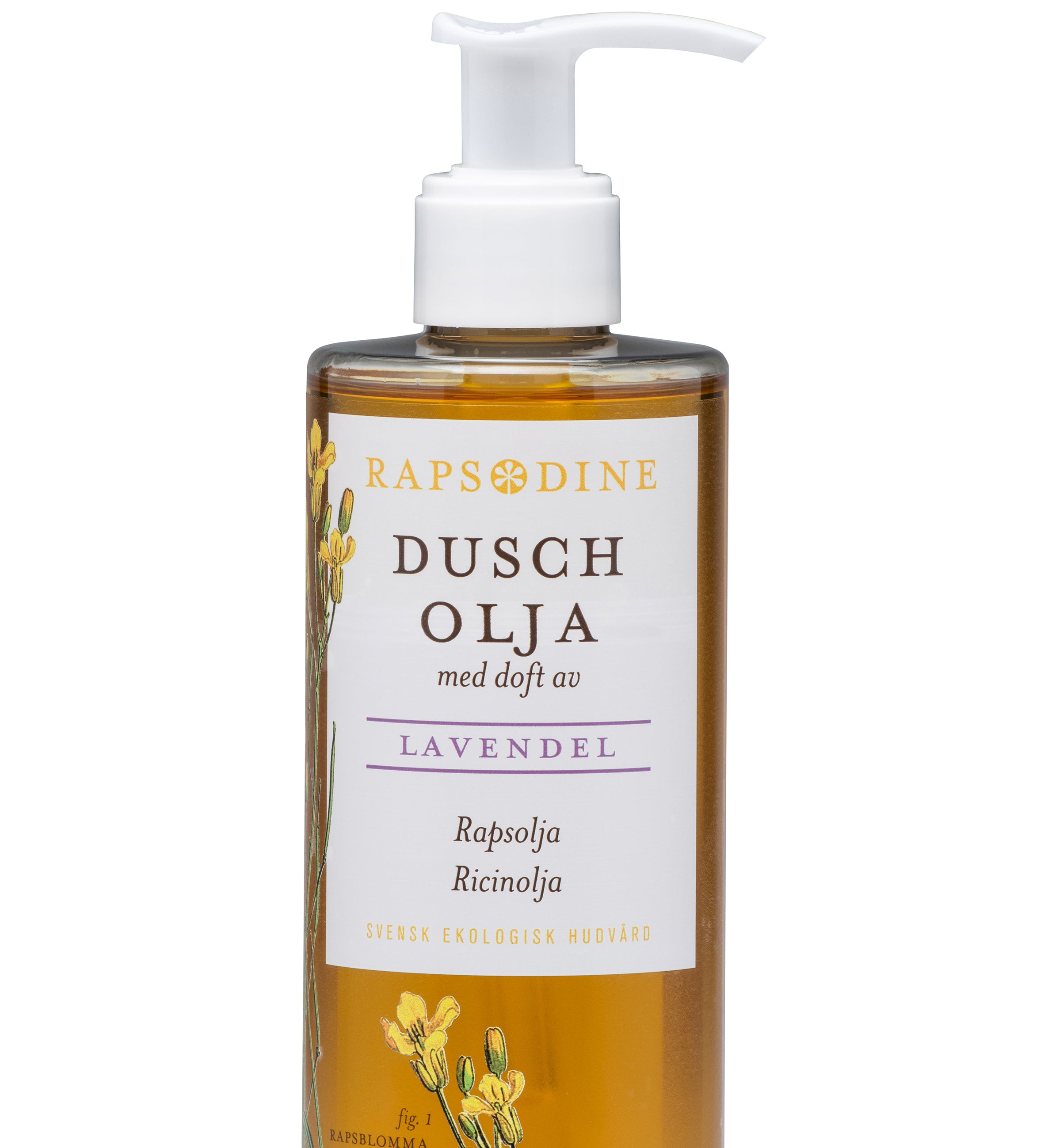Svensk, ekologisk och vegansk duscholja, 250 ml från Rapsodine