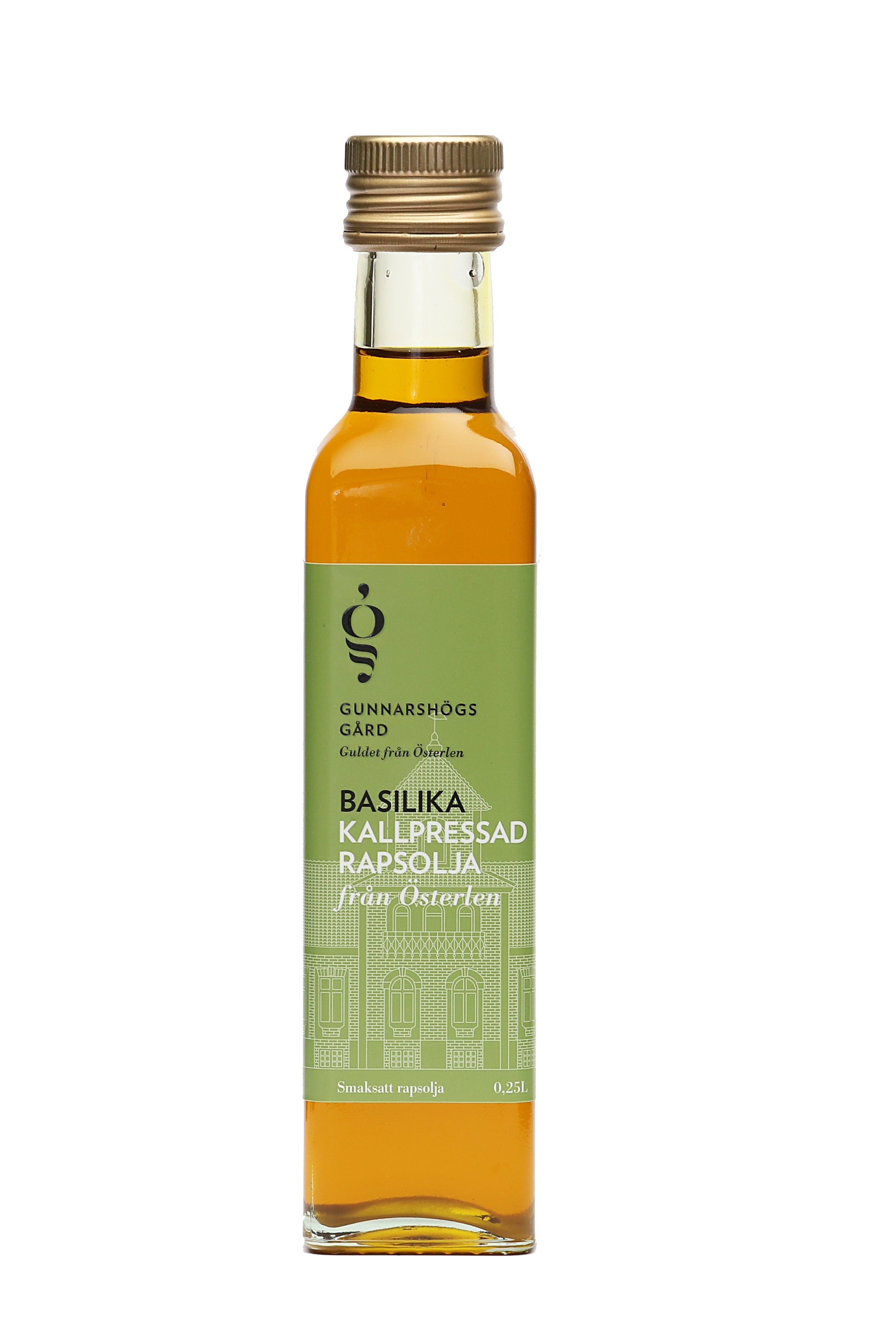 Rapsolja från Rapsodine med smak av Basilika. KRAV-märkt, 250 ml