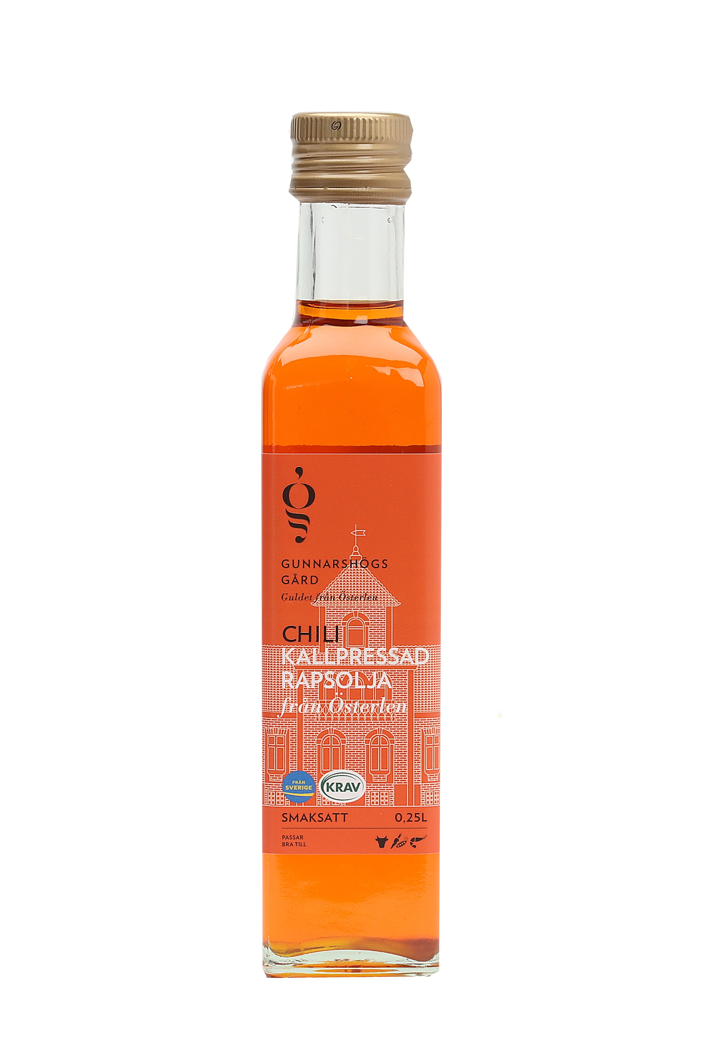 Rapsolja Chili KRAV, 250 ml, krav och svensk från Rapsodine