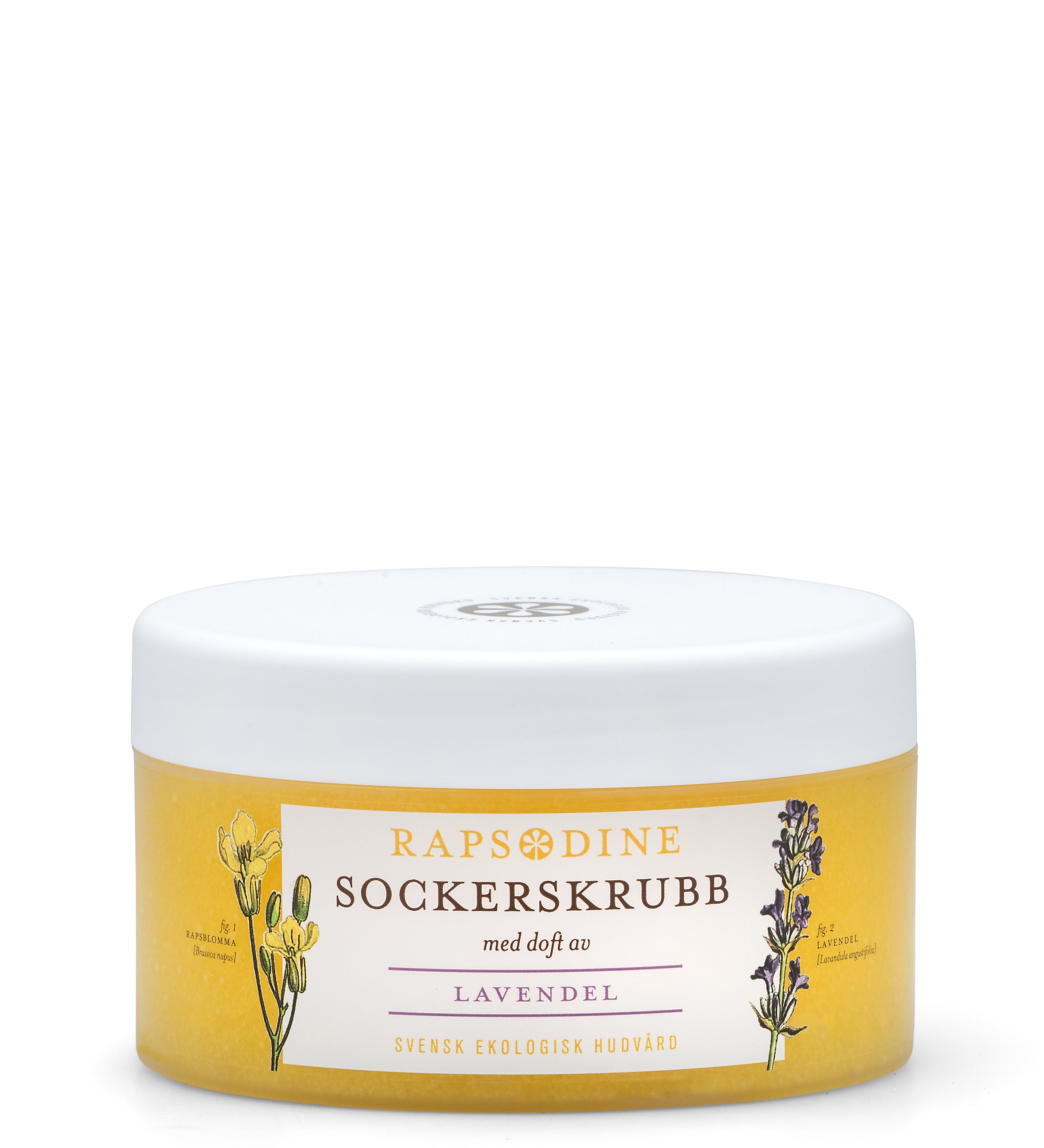 Svensk, ekologisk sockerskrubb, 220 ml från Rapsodine